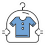 Dry Cleaning Service Color Icon Laundry Sticker