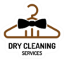 Dry Cleaning Services Logo Hanger With Bow Tie Sticker