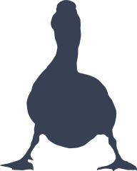 Duck Bird  Standing Sticker