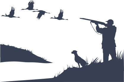 Duck Hunting On Island Sticker