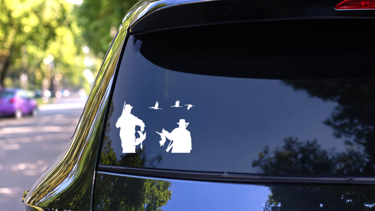 Duck Hunting Sticker on a Rear Car Window (New) example