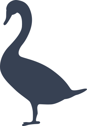 Duck Silhouette Sticker