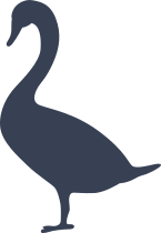 Duck Silhouette Sticker