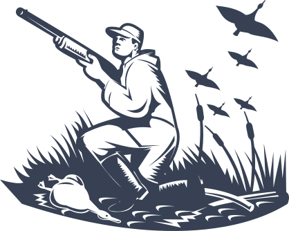 Ducks Hunting Sticker