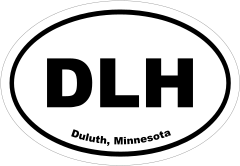Duluth, Minnesota Oval Stickers