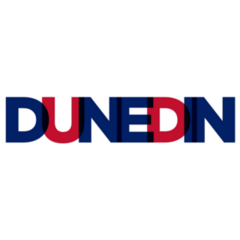 Dunedin In New Zealand Lettering Sticker