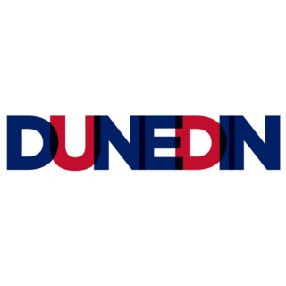 Dunedin In New Zealand Lettering Sticker