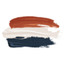 Dutch National Flag. Netherlands Brush Sticker