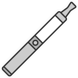 E Cigarette Vape Pen Icon Sticker