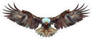 Eagle Flying at Your Face Sticker