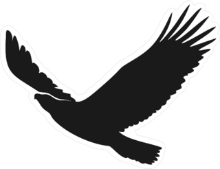 Eagle Flying Up Sticker