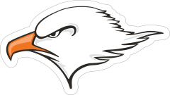 Eagle Head Mascot Sticker