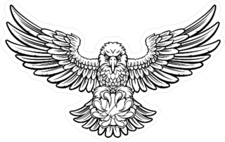 Eagle Illustration Sticker