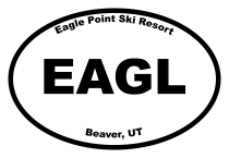 Eagle Point Ski Resort Oval Sticker
