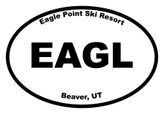 Eagle Point Ski Resort Oval Sticker