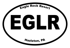 Eagle Rock Resort Oval Sticker