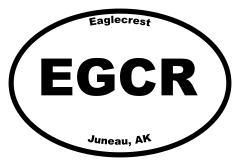Eaglecrest Oval Sticker