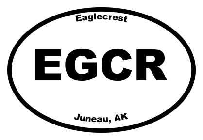 Eaglecrest Oval Sticker