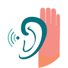 Ear Health Ear Line Art Icon Sticker
