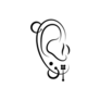 Ear Piercing Icon Sticker