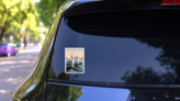 Early Morning In Venice, Italy Travel Sticker on a Rear Car Window (New) example