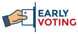 Early Voting 2020 Icon Sticker