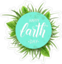 Earth Day Background Sticker