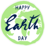 Earth Day Handwritten Sticker