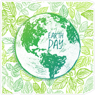 Earth Day Ink Sticker