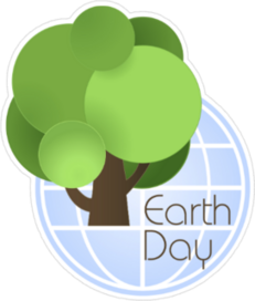 Earth Day Paper Sticker