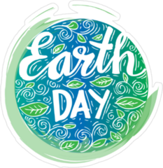 Earth Day Poster Sticker