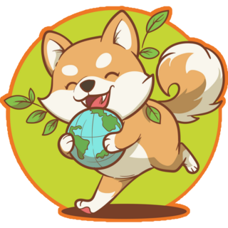 Earth Day Shiba Inu Sticker