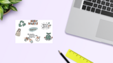 Earth Day Sticker Sheet on a Desk (New) example