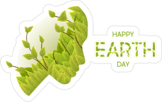 Earth Day Woman Sticker