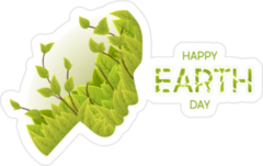 Earth Day Woman Sticker