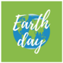 Earth Day World Map Sticker