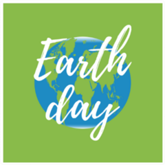 Earth Day World Map Sticker