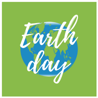 Earth Day World Map Sticker