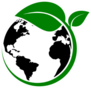 Earth With Green Plant Sticker