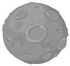 Earths Moon Sticker