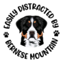 Easily Distracted Bernese Sticker