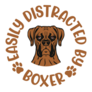 Easily Distracted Boxer Sticker