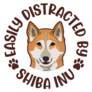 Easily Distracted Shiba Sticker