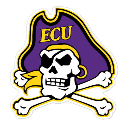 East Carolina Pirates NCAA Logo Sticker