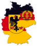 East Germany & West Germany Flags In Country Sticker