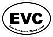 East Providence, Rhode Island Oval Stickers