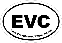East Providence, Rhode Island Oval Stickers