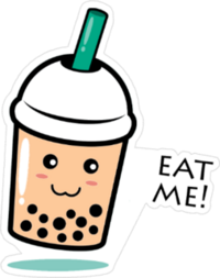 Eat Me Boba Sticker