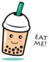 Eat Me Boba Sticker