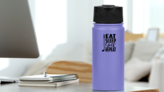 Eat Sleep Golf Repeat Illustration Sport Saying Sticker on a Water Bottle (New) example